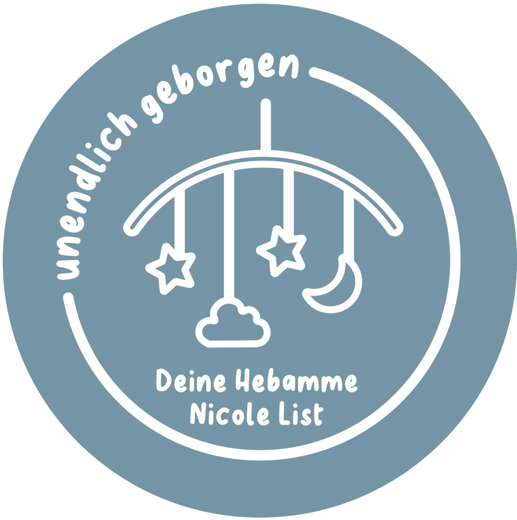 unendlich geborgen Logo blau weiß